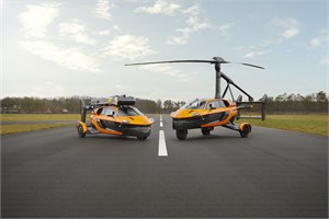 Vliegende auto debuteert voor groot publiek tijdens JACK'S Racing Day